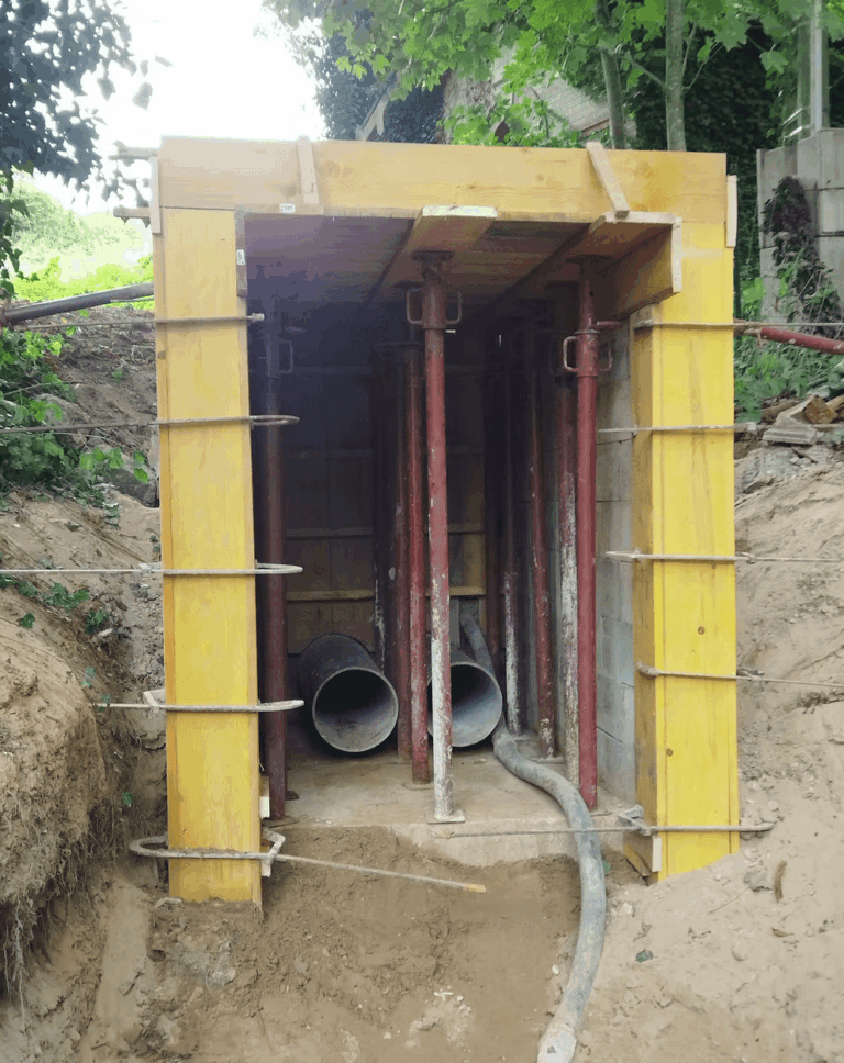 Coffrage et finission coulage